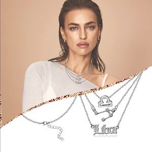 3pc Libra zodiac necklace